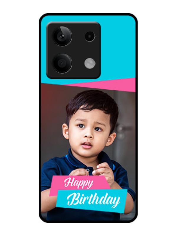 Custom Poco X6 Neo 5G Custom Glass Phone Case - Image Holder With 2 Color Design