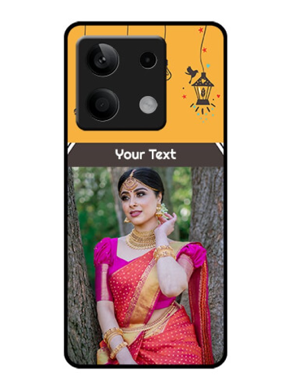 Custom Poco X6 Neo 5G Custom Glass Phone Case - With Family Picture And Icons