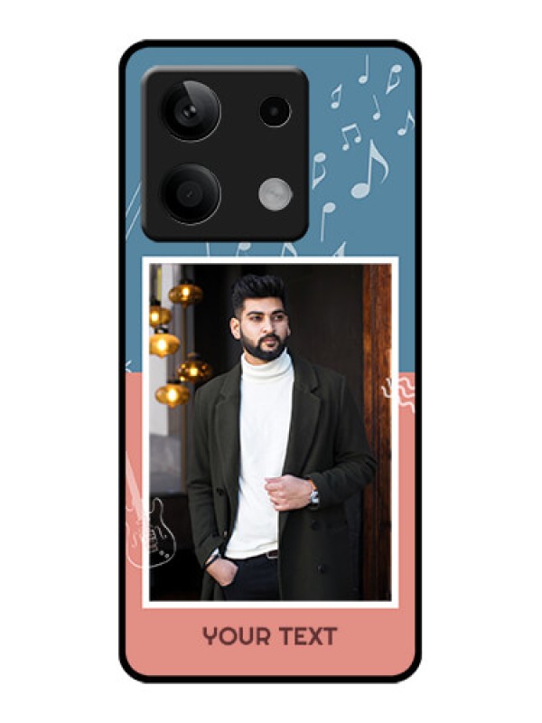 Custom Poco X6 Neo 5G Custom Glass Phone Case - With Color Musical Note Design