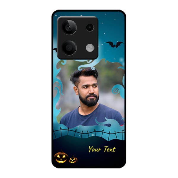 Poco X6 Neo 5G Custom Glass Phone Case - Halloween Frame Design