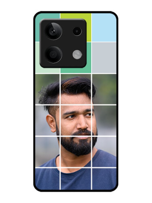 Custom Poco X6 Neo 5G Custom Glass Phone Case - With White Box Pattern