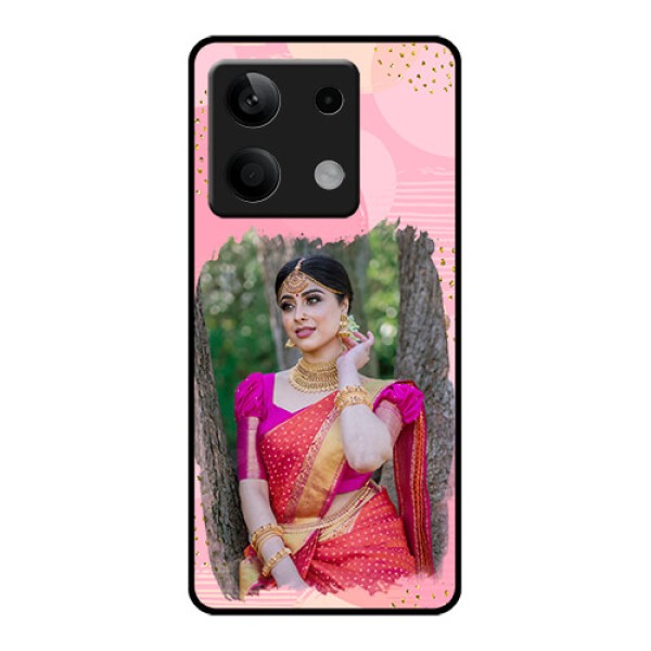 Poco X6 Neo 5G Custom Glass Phone Case - Gold Glitter Splash Design Poco X6 Neo 5G Custom Glass Phone Case - Gold Glitter Splash Design