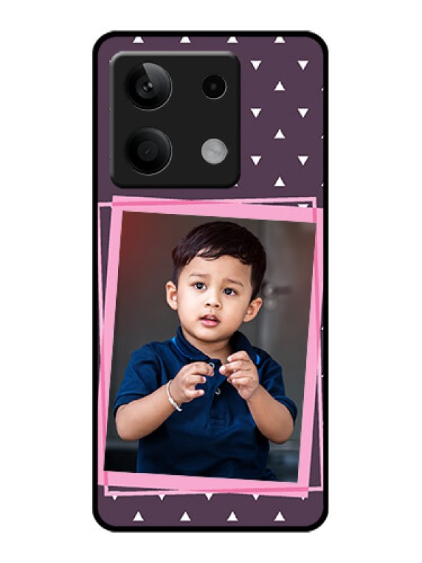 Custom Poco X6 Neo 5G Custom Glass Phone Case - Triangle Pattern Dotted Design