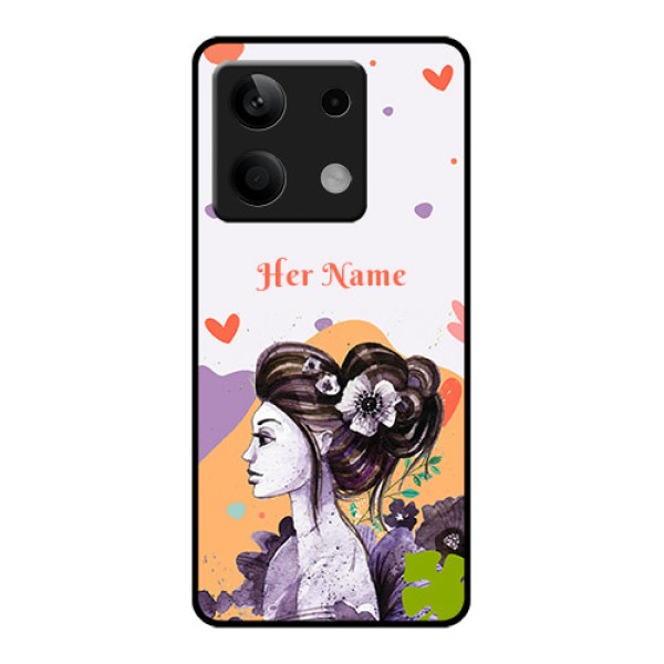 Poco X6 Neo 5G Custom Glass Phone Case - Woman And Nature Design