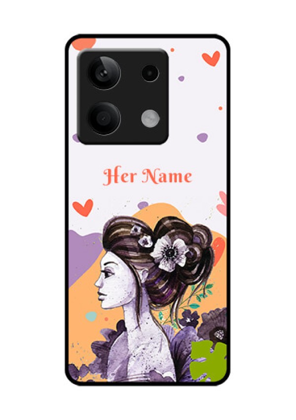 Poco X6 Neo 5G Custom Glass Phone Case - Woman And Nature Design