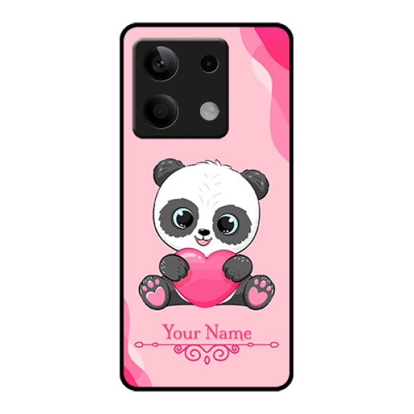 Poco X6 Neo 5G Custom Glass Phone Case - Cute Panda Design