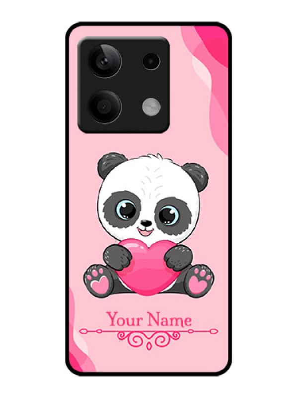 Custom Poco X6 Neo 5G Custom Glass Phone Case - Cute Panda Design