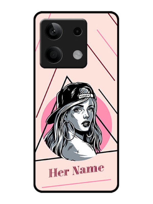 Custom Poco X6 Neo 5G Custom Glass Phone Case - Rockstar Girl Design