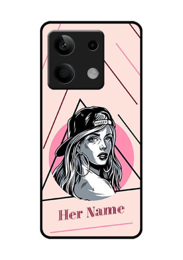 Poco X6 Neo 5G Custom Glass Phone Case - Rockstar Girl Design