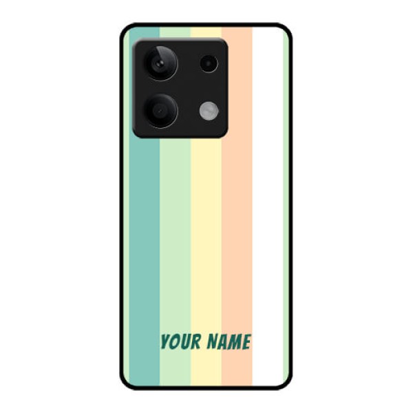 Poco X6 Neo 5G Custom Glass Phone Case - Multi - Colour Stripes Design Poco X6 Neo 5G Custom Glass Phone Case - Multi - Colour Stripes Design