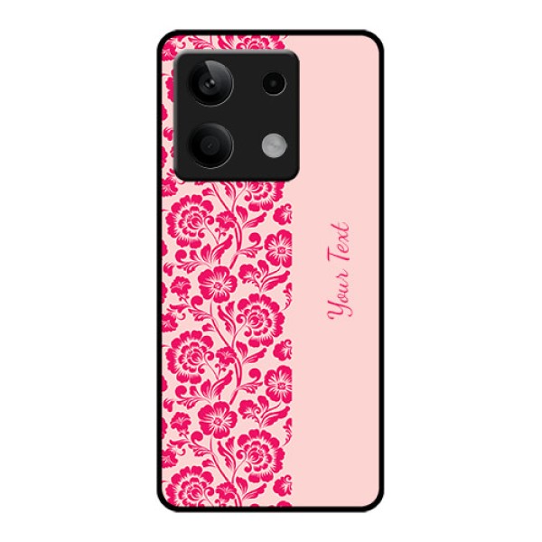 Poco X6 Neo 5G Custom Glass Phone Case - Attractive Floral Pattern Design