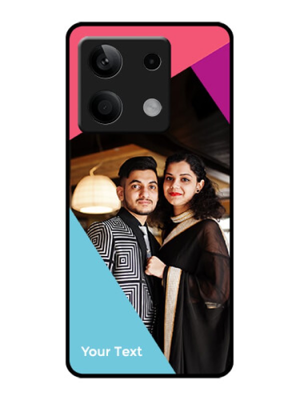 Custom Poco X6 Neo 5G Custom Glass Phone Case - Stacked Triple Colour Design