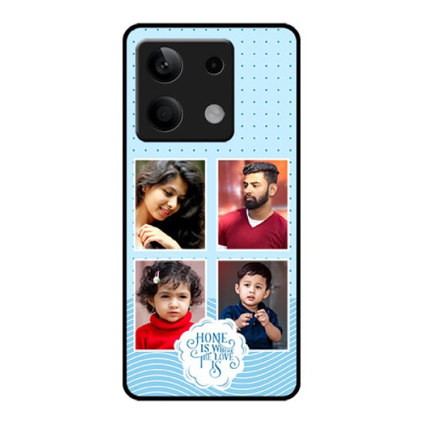 Poco X6 Neo 5G Custom Glass Phone Case - Cute Love Quote With 4 Pic Upload Design Poco X6 Neo 5G Custom Glass Phone Case - Cute Love Quote With 4 Pic Upload Design