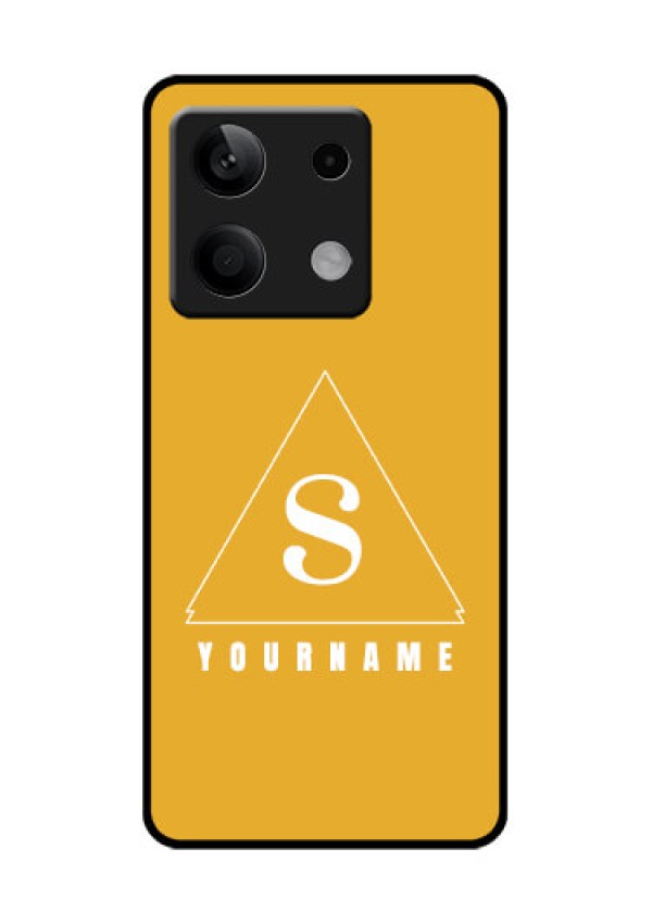 Poco X6 Neo 5G Custom Glass Phone Case - Simple Triangle Design