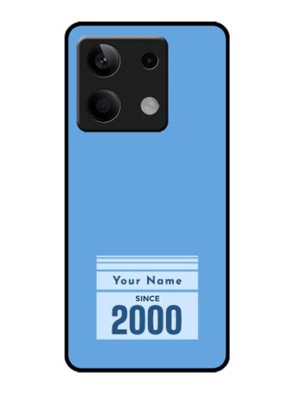Custom Poco X6 Neo 5G Custom Glass Phone Case - Custom Year Of Birth Design