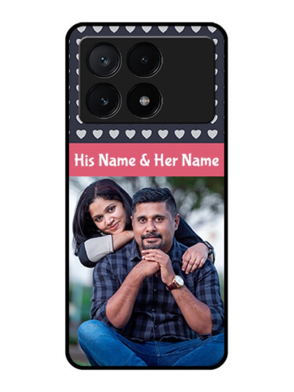 Custom Poco X6 Pro 5G Custom Glass Phone Case - Love Symbols Design