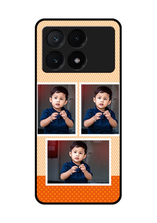 Poco X6 Pro 5G Custom Glass Phone Case - Bulk Photos Upload Design