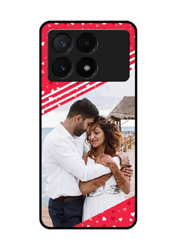 Poco X6 Pro 5G Custom Glass Phone Case - Valentines Gift Design