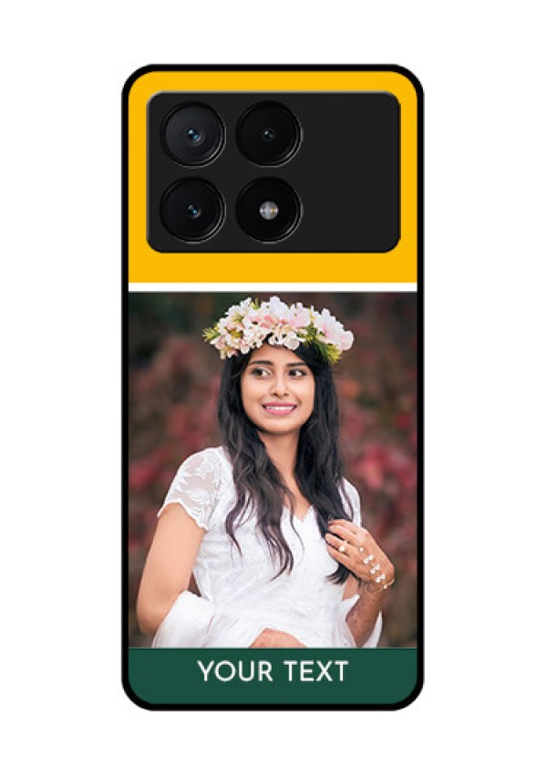 Poco X6 Pro 5G Custom Glass Phone Case - Love You Design