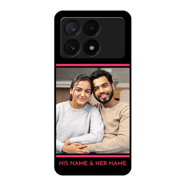 Poco X6 Pro 5G Custom Glass Phone Case - With Add Text Design