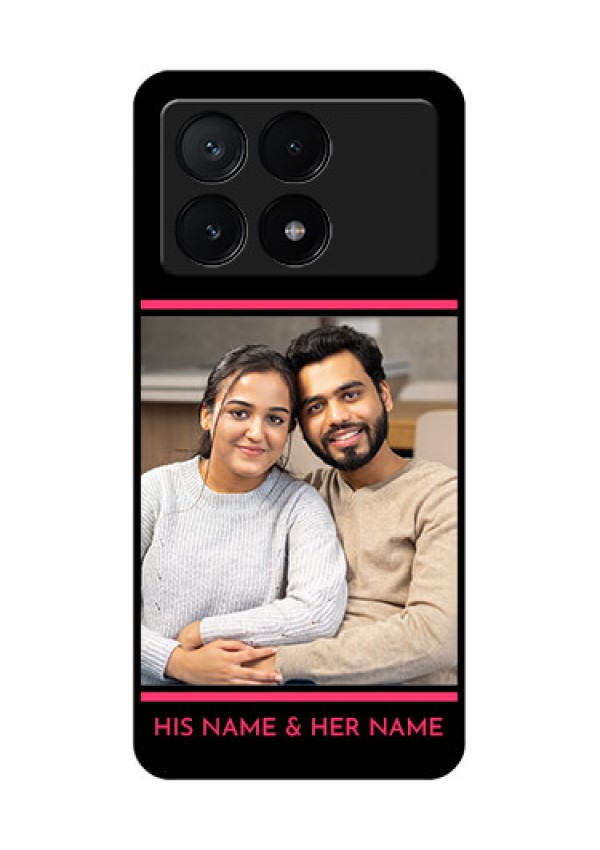 Poco X6 Pro 5G Custom Glass Phone Case - With Add Text Design