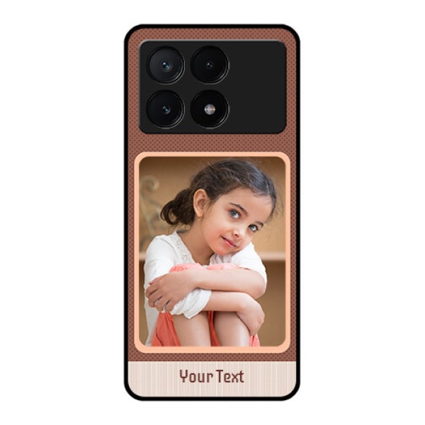 Poco X6 Pro 5G Custom Glass Phone Case - Simple Pic Upload Design
