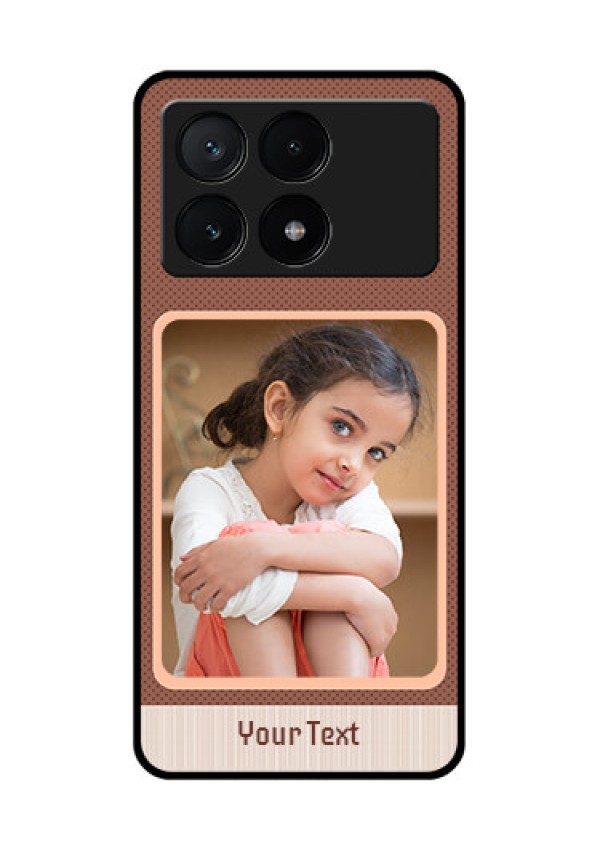 Poco X6 Pro 5G Custom Glass Phone Case - Simple Pic Upload Design