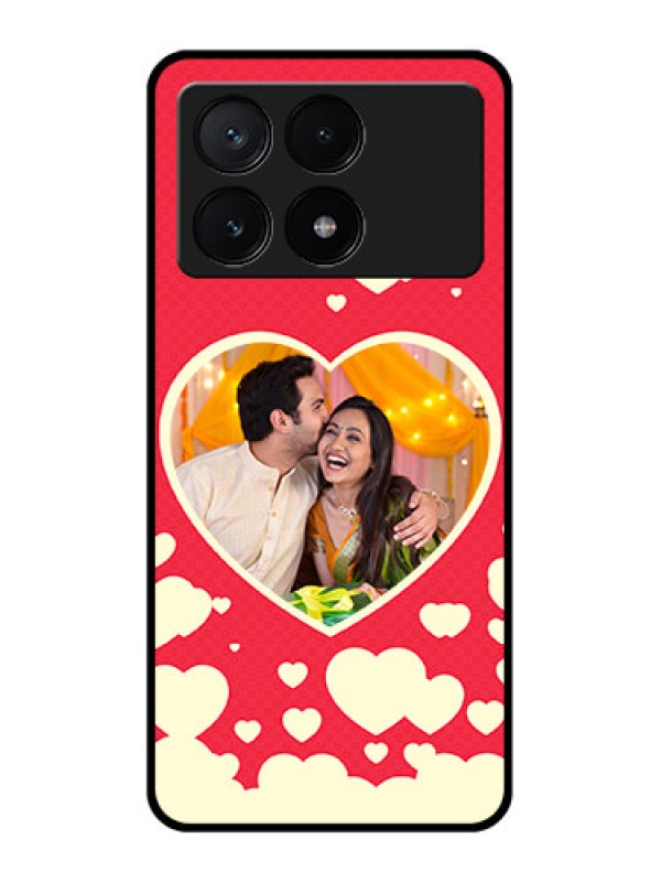 Custom Poco X6 Pro 5G Custom Glass Phone Case - Love Symbols Phone Cover Design