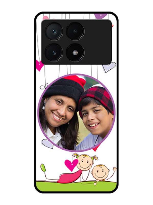 Custom Poco X6 Pro 5G Custom Glass Phone Case - Cute Kids Phone Case Design