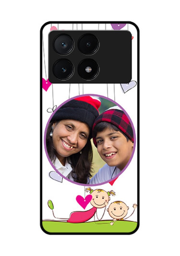 Poco X6 Pro 5G Custom Glass Phone Case - Cute Kids Phone Case Design