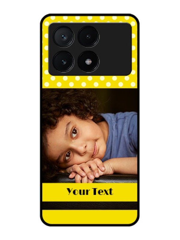 Custom Poco X6 Pro 5G Custom Glass Phone Case - Bright Yellow Case Design