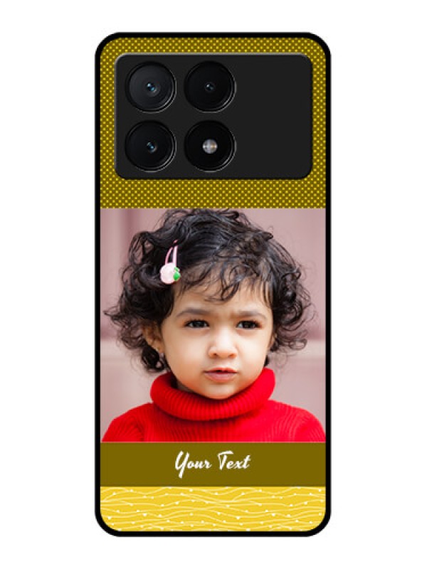 Custom Poco X6 Pro 5G Custom Glass Phone Case - Simple Green Color Design