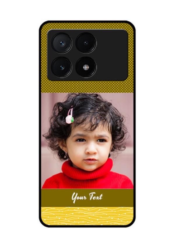 Poco X6 Pro 5G Custom Glass Phone Case - Simple Green Color Design