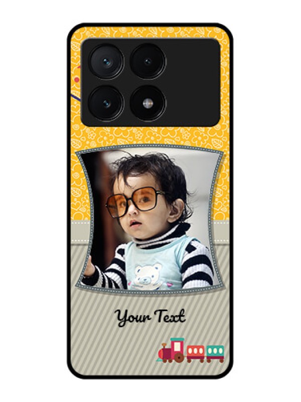 Custom Poco X6 Pro 5G Custom Glass Phone Case - Baby Picture Upload Design