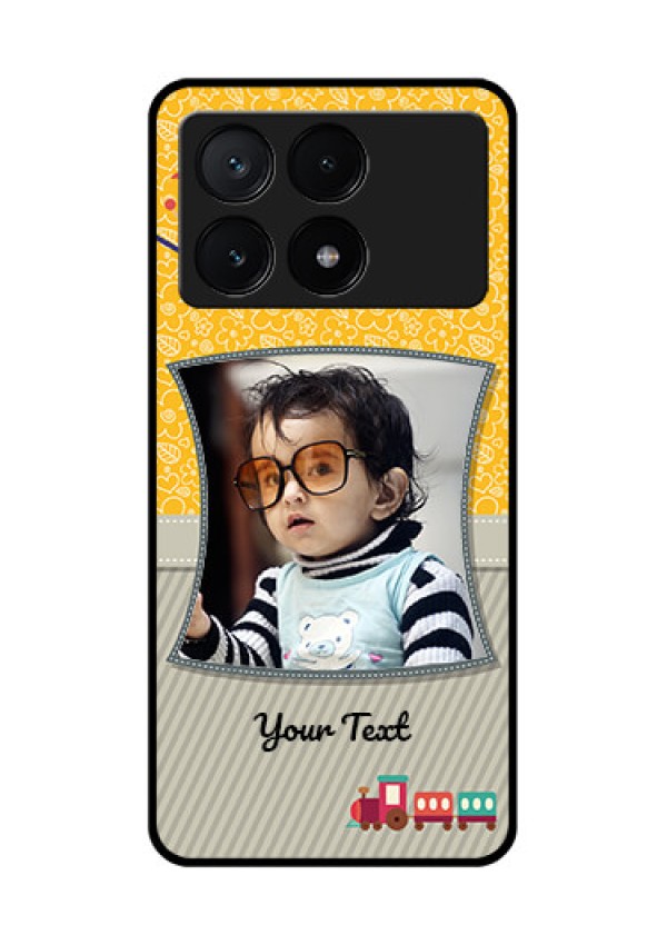 Poco X6 Pro 5G Custom Glass Phone Case - Baby Picture Upload Design