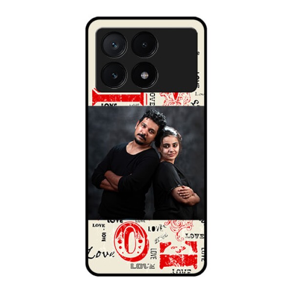 Poco X6 Pro 5G Custom Glass Phone Case - Trendy Love Design Case Poco X6 Pro 5G Custom Glass Phone Case - Trendy Love Design Case
