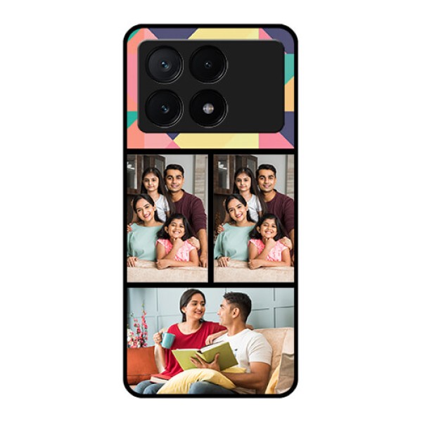 Poco X6 Pro 5G Custom Glass Phone Case - Bulk Pic Upload Design