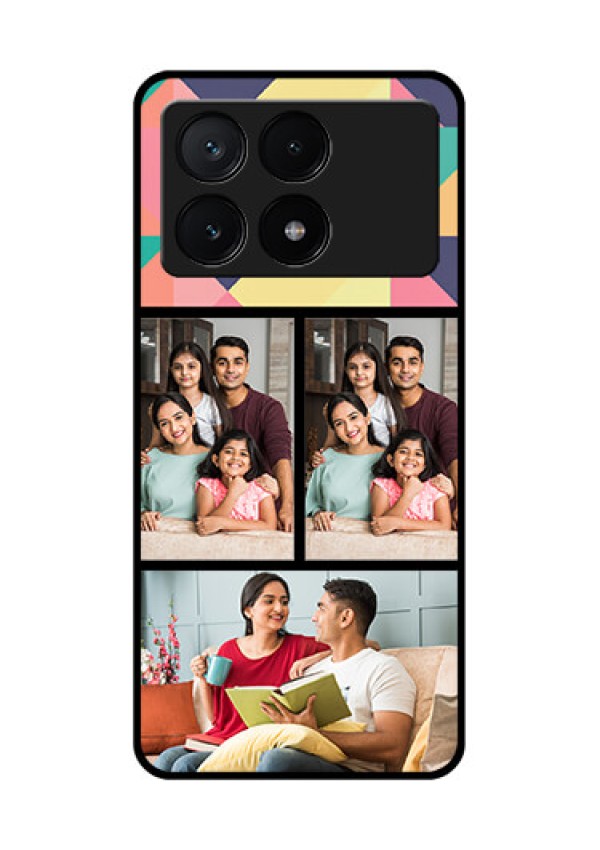 Poco X6 Pro 5G Custom Glass Phone Case - Bulk Pic Upload Design