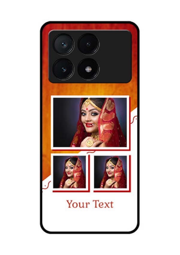 Poco X6 Pro 5G Custom Glass Phone Case - Wedding Memories Design