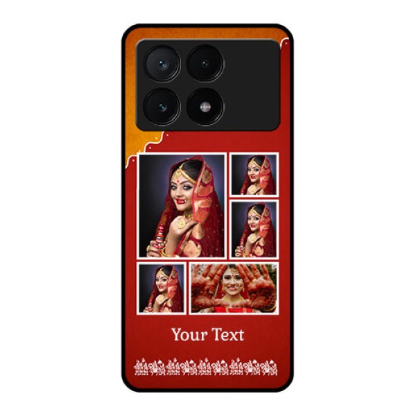 Poco X6 Pro 5G Custom Glass Phone Case - Wedding Pic Upload Design Poco X6 Pro 5G Custom Glass Phone Case - Wedding Pic Upload Design