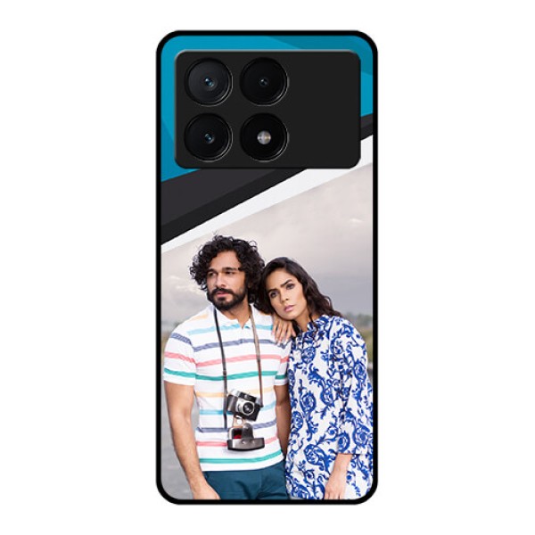 Poco X6 Pro 5G Custom Glass Phone Case - Simple Pattern Photo Upload Design Poco X6 Pro 5G Custom Glass Phone Case - Simple Pattern Photo Upload Design