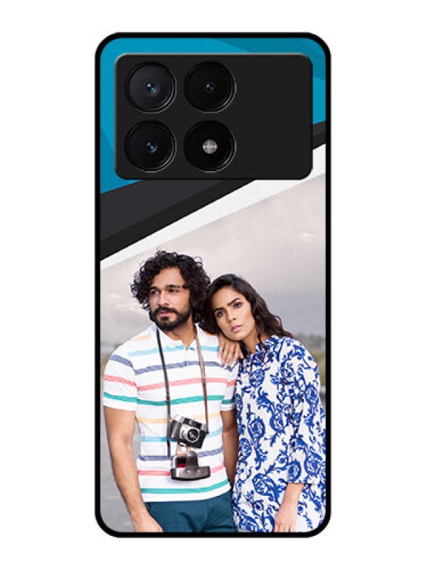 Custom Poco X6 Pro 5G Custom Glass Phone Case - Simple Pattern Photo Upload Design