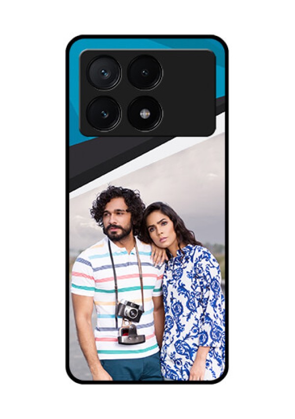 Poco X6 Pro 5G Custom Glass Phone Case - Simple Pattern Photo Upload Design