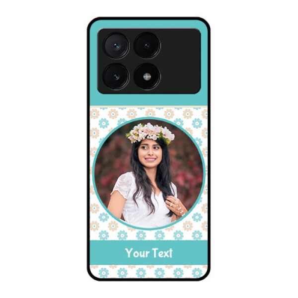 Poco X6 Pro 5G Custom Glass Phone Case - Beautiful Flowers Design