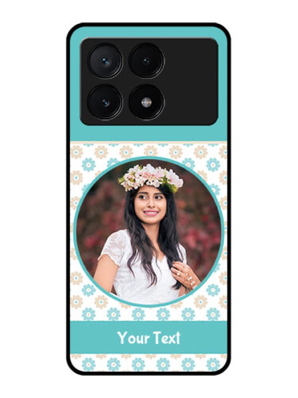 Custom Poco X6 Pro 5G Custom Glass Phone Case - Beautiful Flowers Design