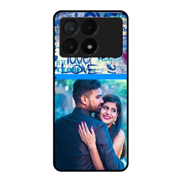 Poco X6 Pro 5G Custom Glass Phone Case - Colorful Love Design