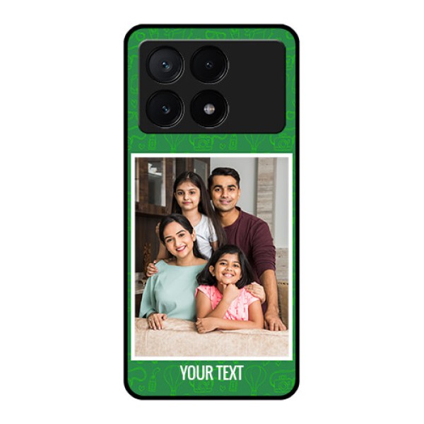 Poco X6 Pro 5G Custom Glass Phone Case - Picture Upload Design