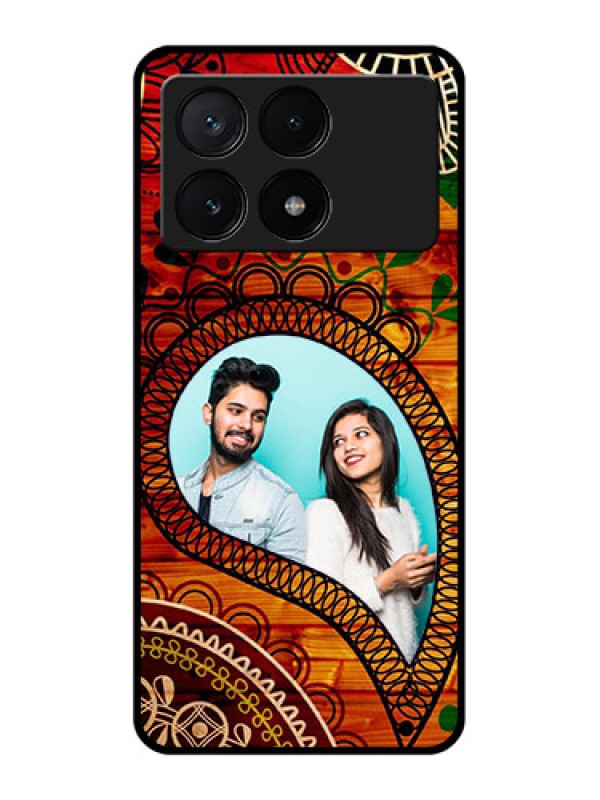 Custom Poco X6 Pro 5G Custom Glass Phone Case - Abstract Colorful Design