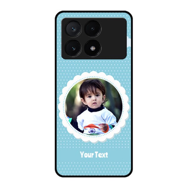 Poco X6 Pro 5G Custom Glass Phone Case - Violet Pattern Design
