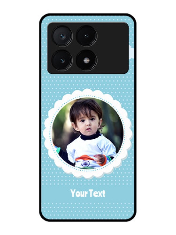 Custom Poco X6 Pro 5G Custom Glass Phone Case - Violet Pattern Design